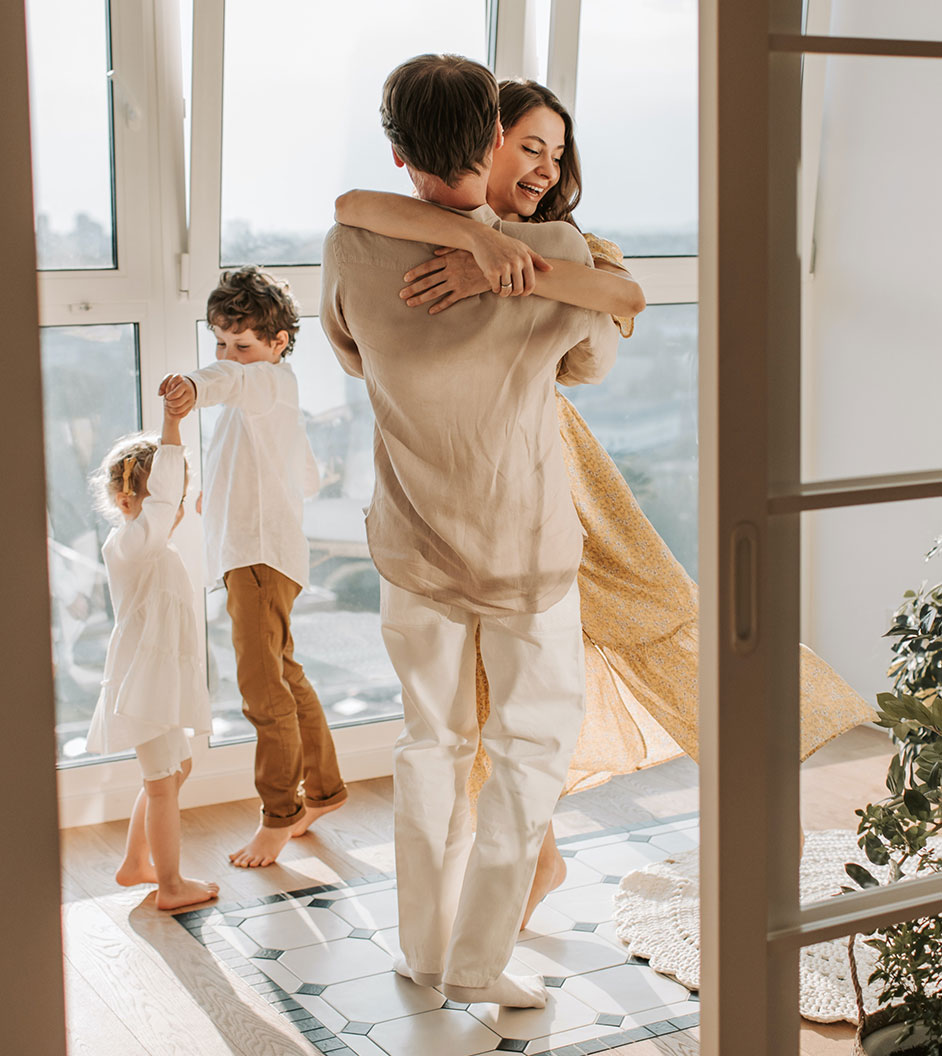Family dancing